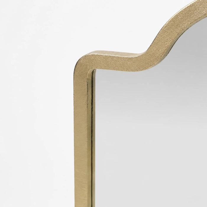 Mirza Wall Mirror With Metal Frame - Gold