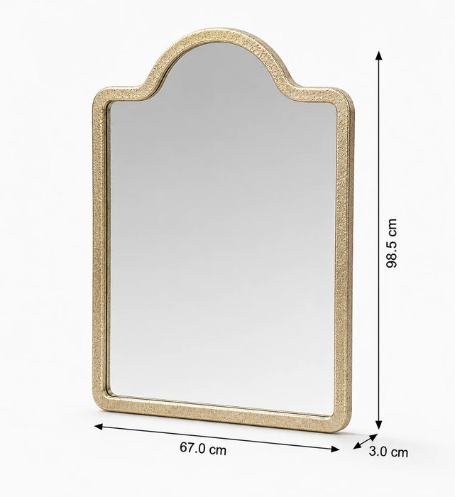 Mirza Wall Mirror With Metal Frame - Gold