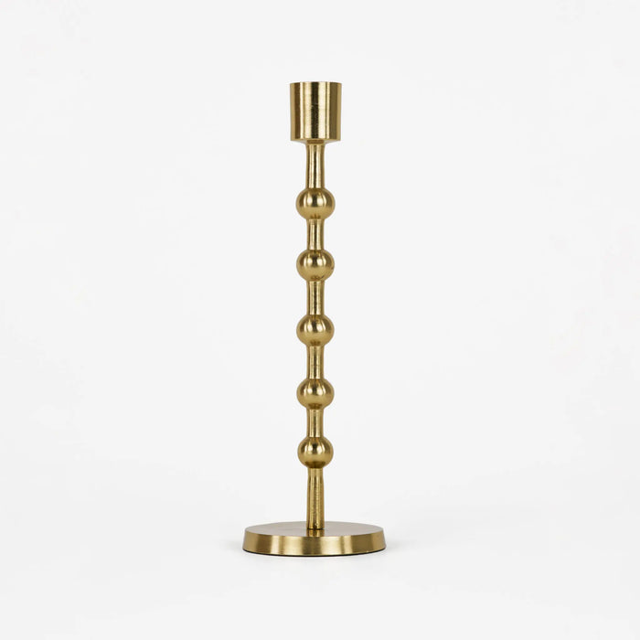 Nodes Metal Candle Holders, Set of 2 - Gold