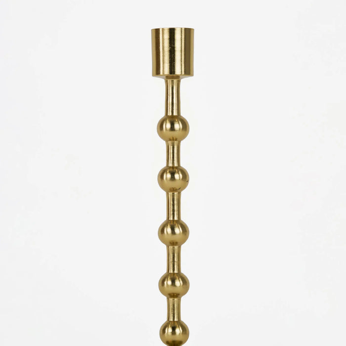 Nodes Metal Candle Holders, Set of 2 - Gold