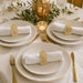 Noor 3 Piece Lantern Napkin Ring - Gold Homelves
