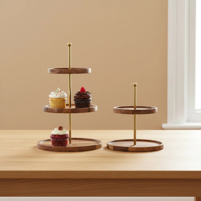 Nosh 2- tier and 3-tier Cake Stand - Natural