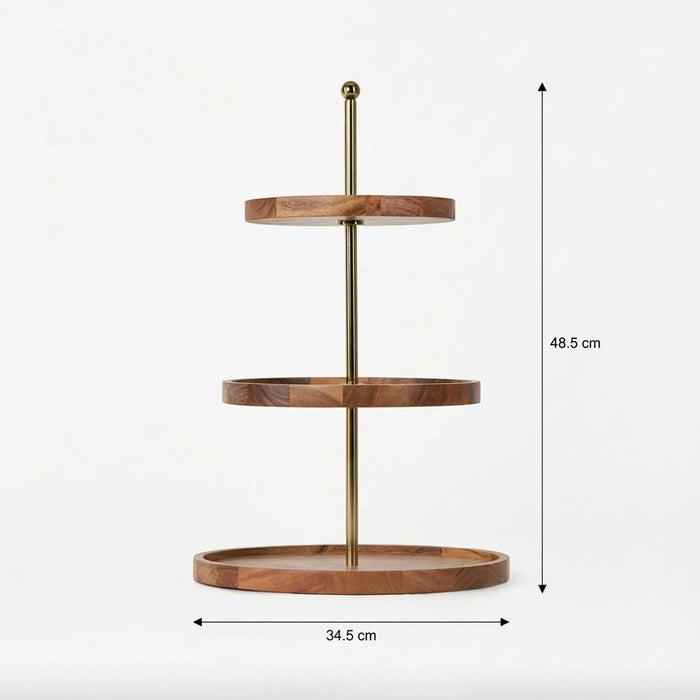 Nosh 2- tier and 3-tier Cake Stand - Natural