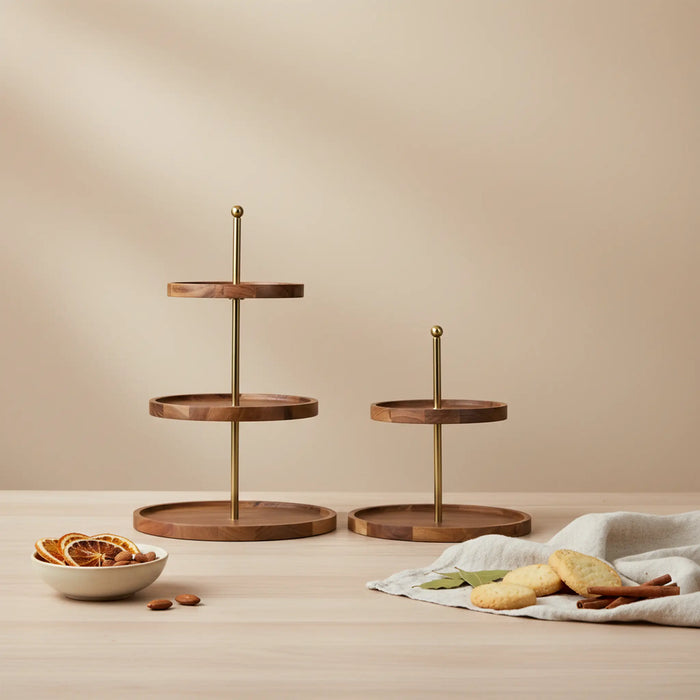 Nosh 2- tier and 3-tier Cake Stand - Natural