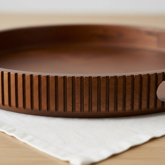 Oakra Wooden Platter, Brown