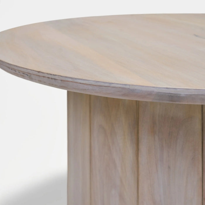 Olan Scallop Coffee Table - Whitewash