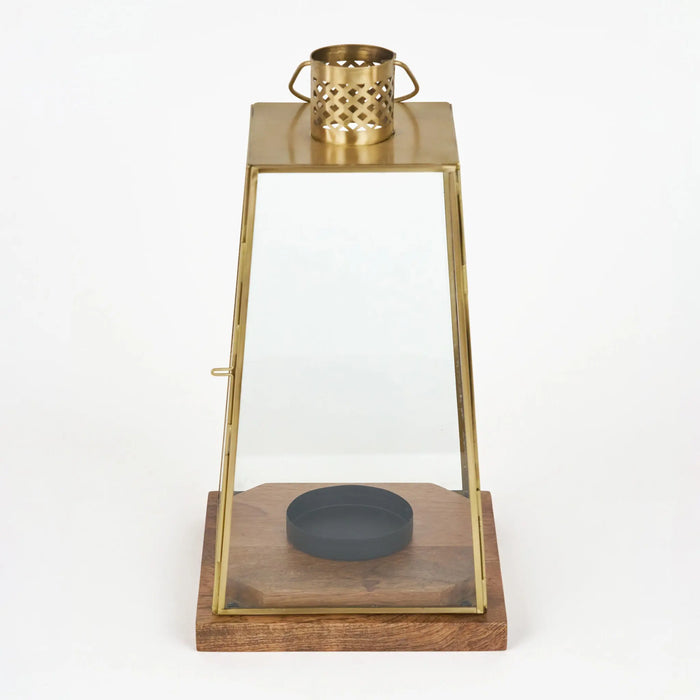 Oma Metal Lantern, Set Of 2 - Gold