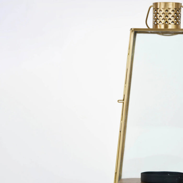 Oma Metal Lantern, Set Of 2 - Gold