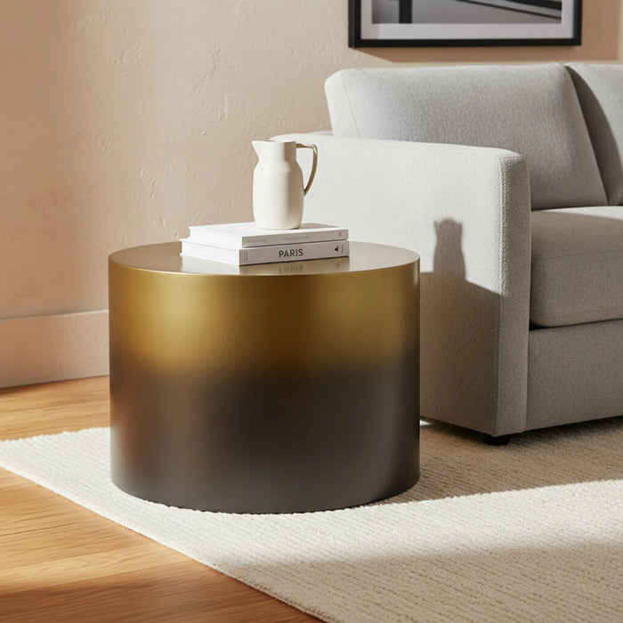 Ombre Metal Coffee Table, Gold