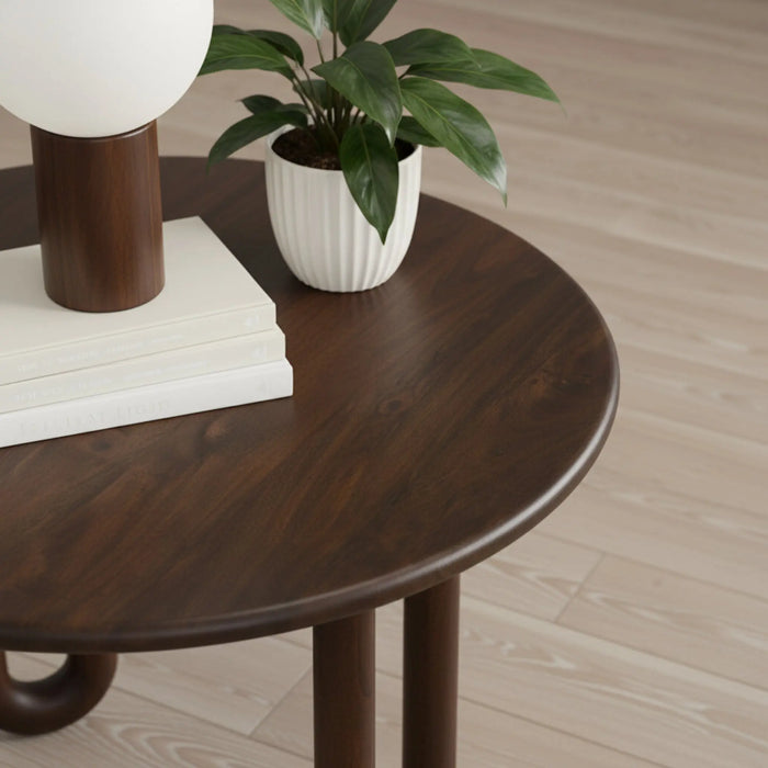 Ora Wooden Side Table - Walnut