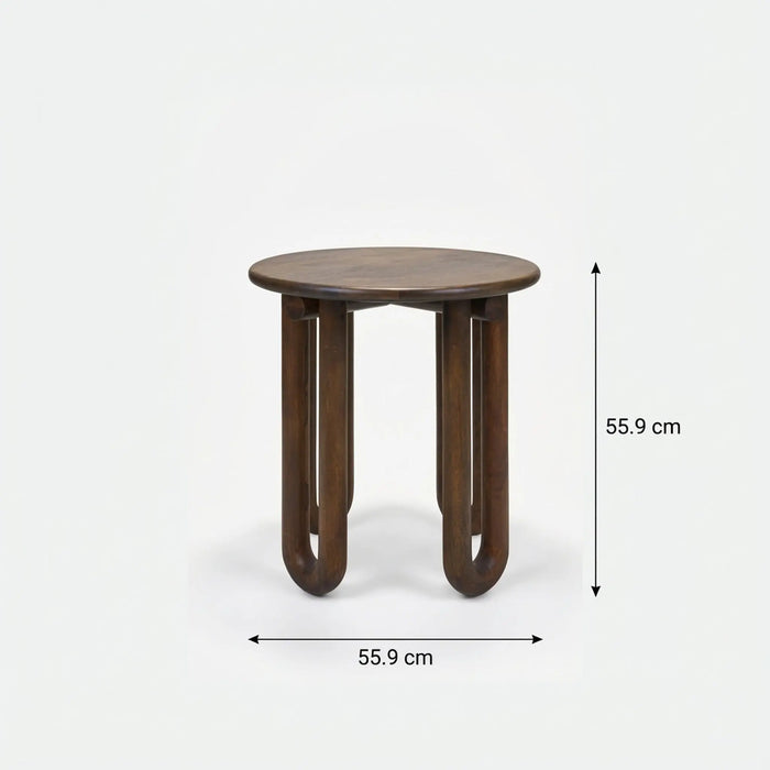 Ora Wooden Side Table - Walnut