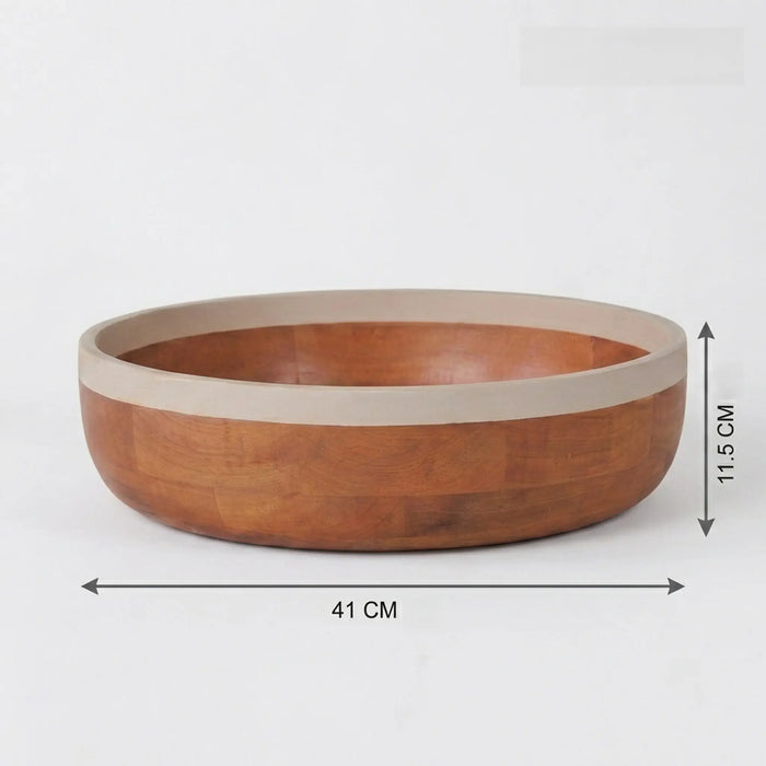 Orbis Wooden Serving Bowl, Large - Natural