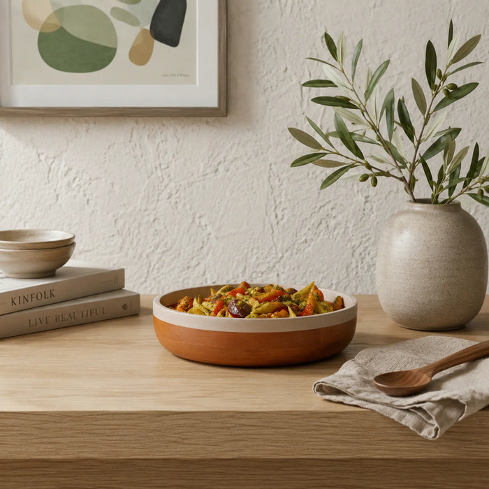 Orbis Wooden Serving Bowl, Small - Natural