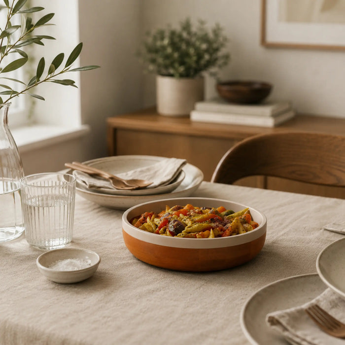 Orbis Wooden Serving Bowl, Small - Natural