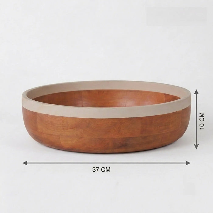 Orbis Wooden Serving Bowl, Small - Natural