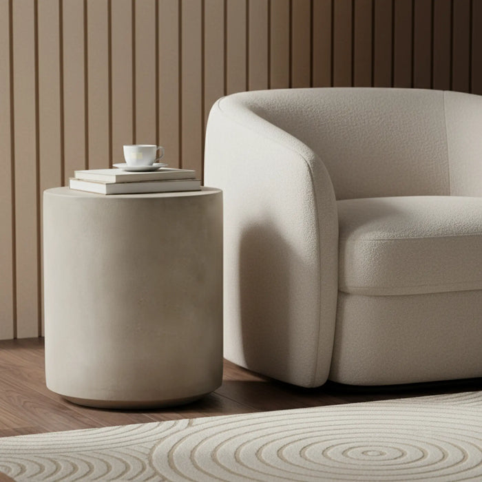Oslo Metal Side Table - White