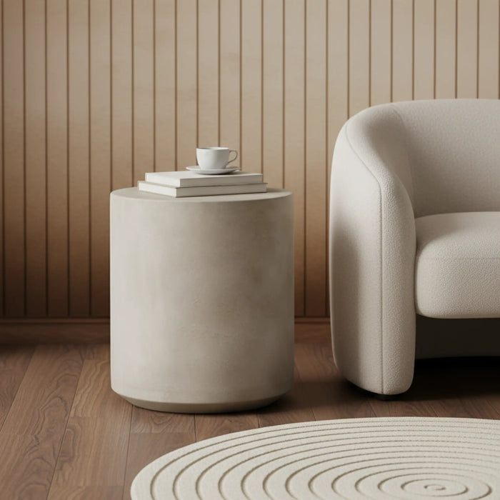 Oslo Metal Side Table - White