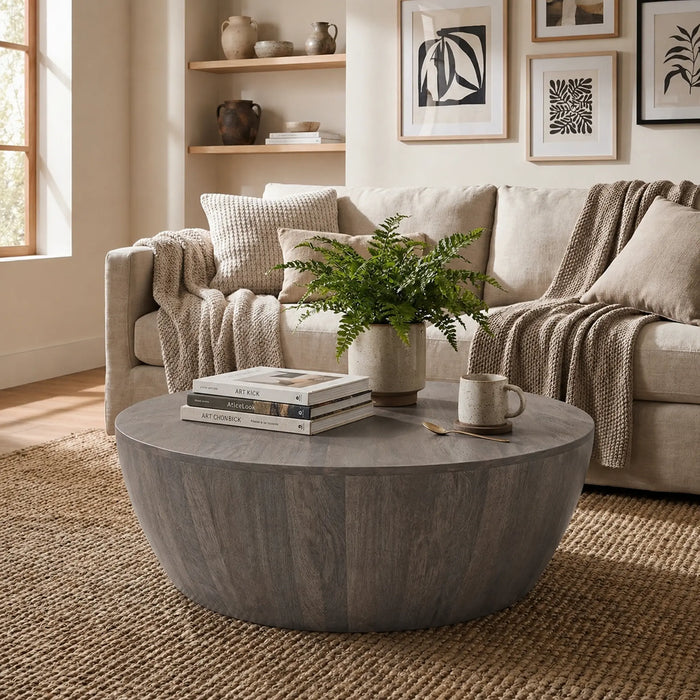 Owen Coffee & Side Table Set - Graywash Walnut