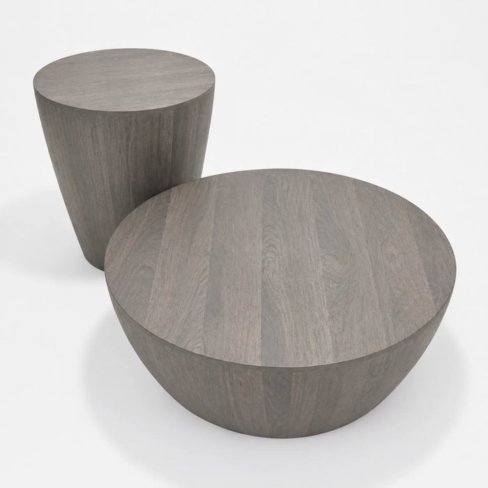 Owen Coffee & Side Table Set - Graywash Walnut