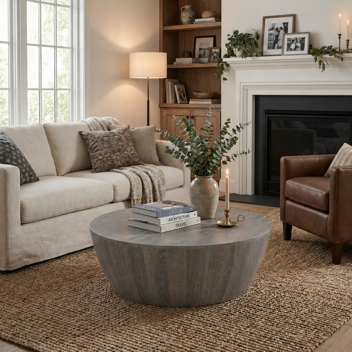 Owen Coffee Table - Graywash Walnut