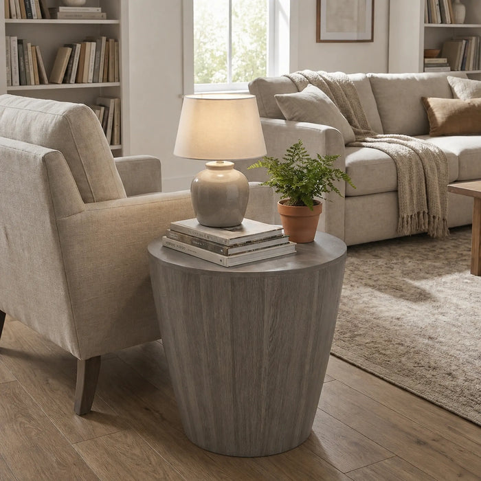 Owen Side Table - Graywash Walnut