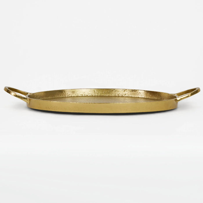 Piatto Metal Tray, Gold