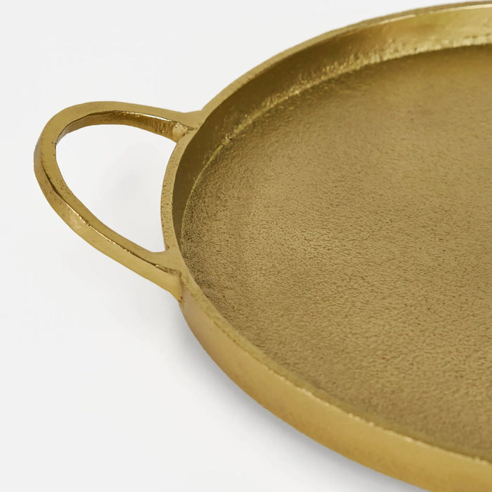 Piatto Metal Tray, Gold