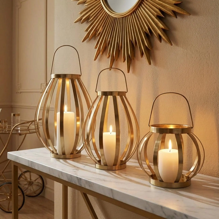 Ray Metal Lantern, Medium