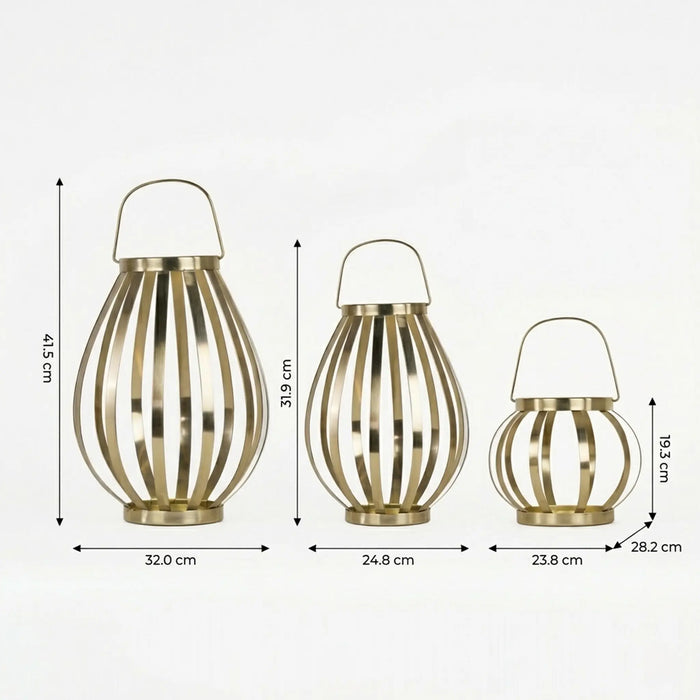 Ray Metal Lantern, Medium