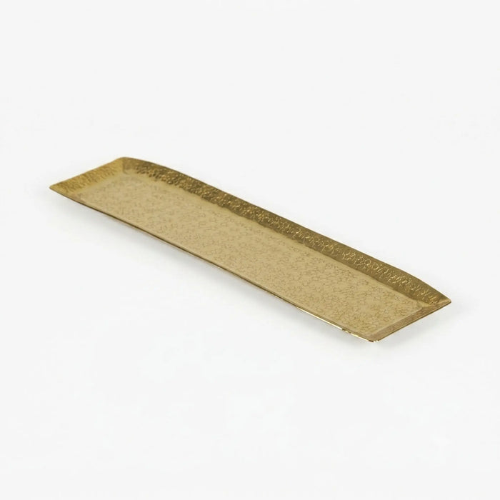 Relish Rectangular Metal Platter, Large - Gold