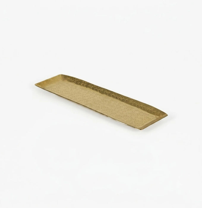 Relish Rectangular Metal Platter, Medium - Gold