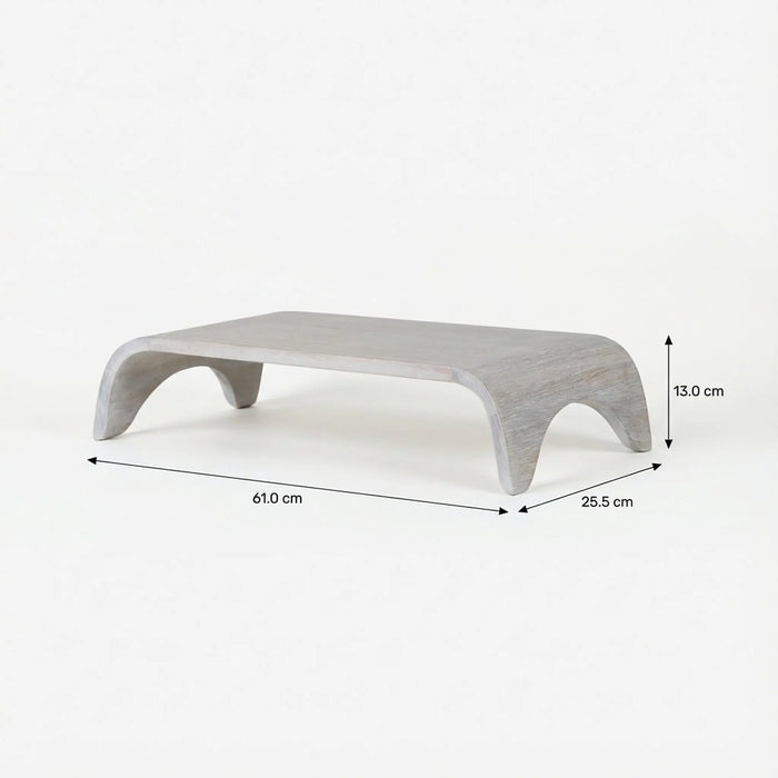 Revo Wooden Laptop Stand - Whitewash