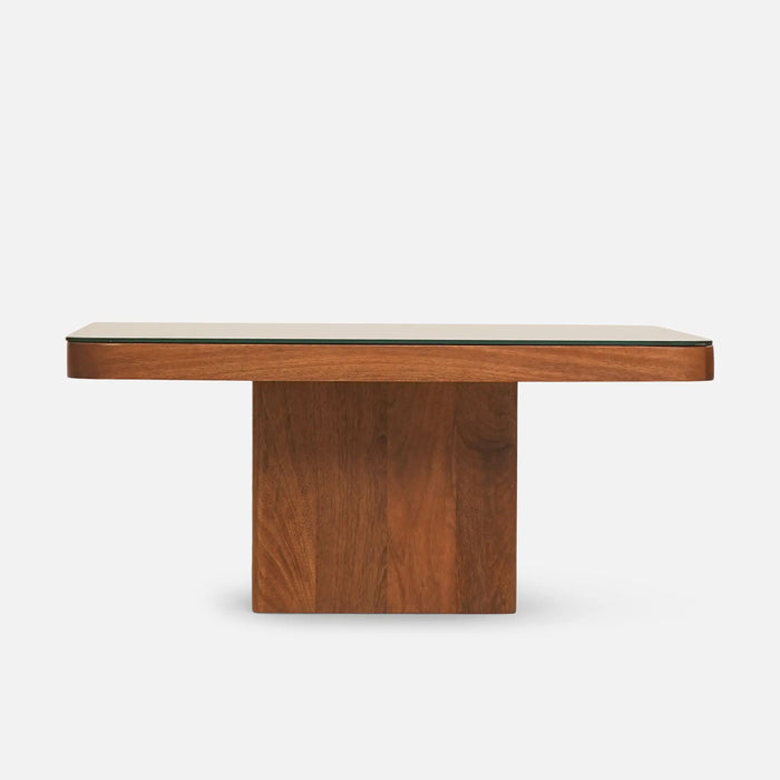Rio Coffee Table With Antique Mirror - Brown