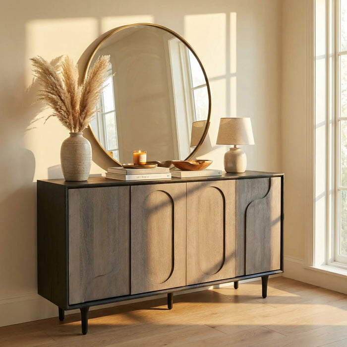 Roy Sideboard - Grey & Black
