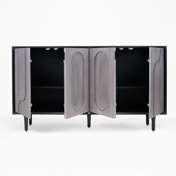 Roy Sideboard - Grey & Black