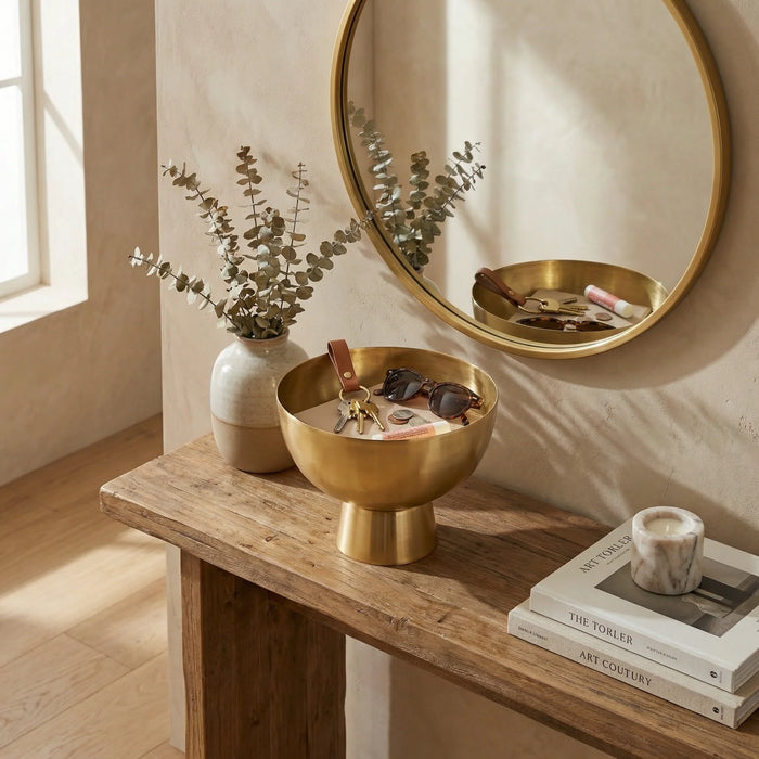 Rue Metal Decorative Bowl