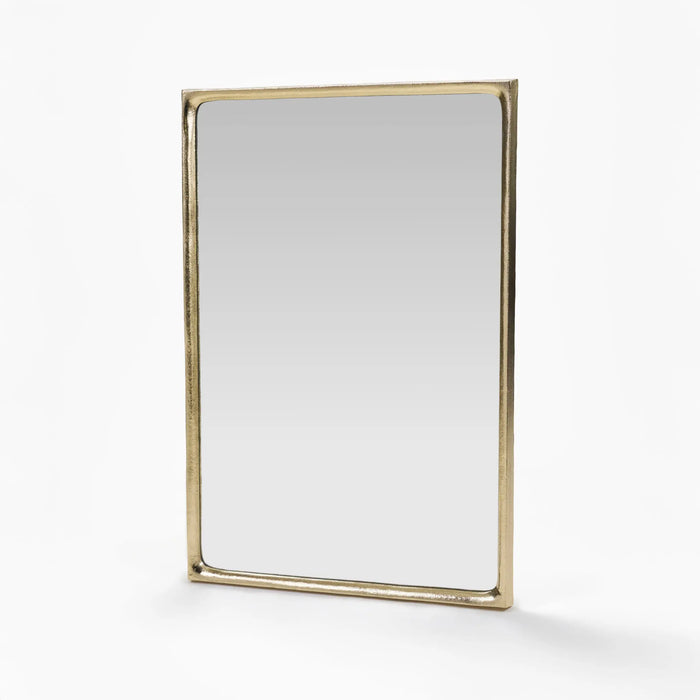 Safa Wall Mirror With Metal Frame - Gold