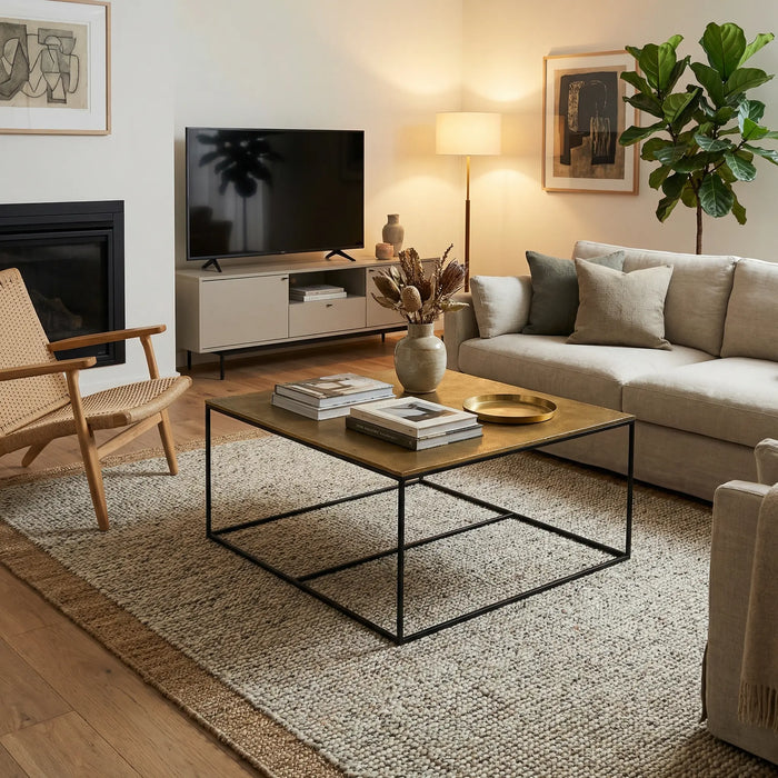 Serra Coffee Table - Black & Gold