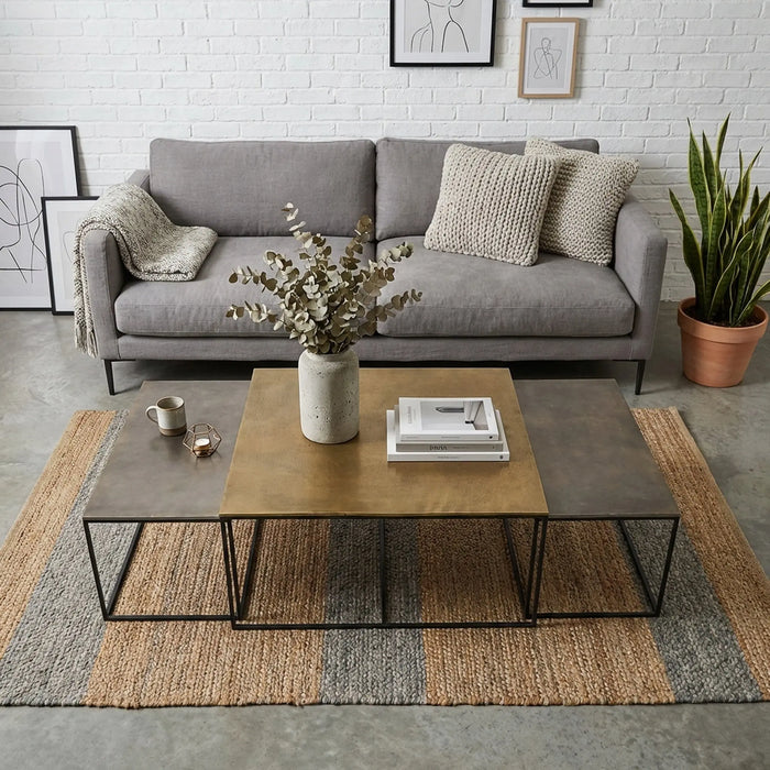 Serra Nesting Coffee Table, Set of 3 - Black
