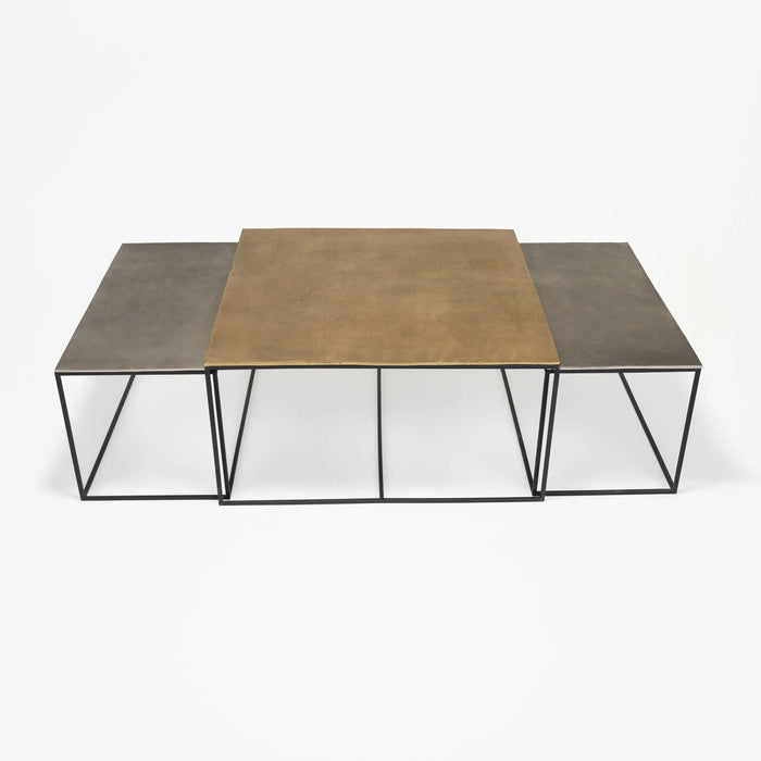Serra Nesting Coffee Table, Set of 3 - Black