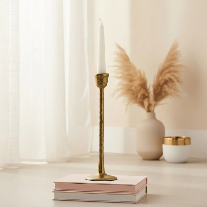 Shama Metal Candle Holder, Set of 2 - Gold