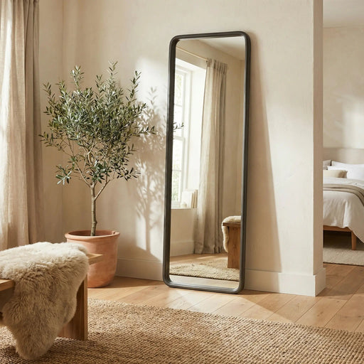 Silo Floor Mirror - Black Homelves