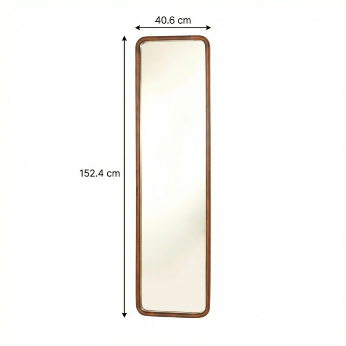 Silo Floor Mirror - Walnut