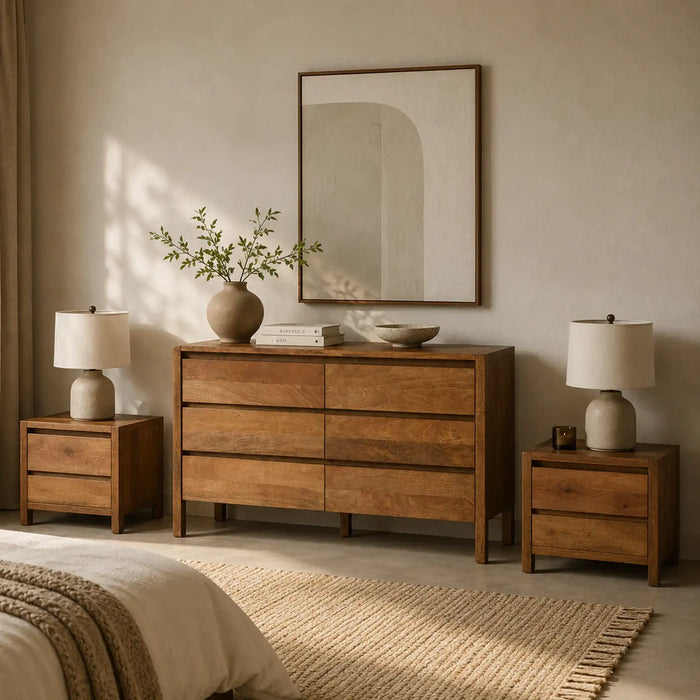 Stark Dresser with 2 Nightstands