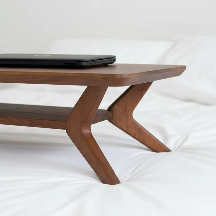 Stride Wooden Laptop Stand - Brown