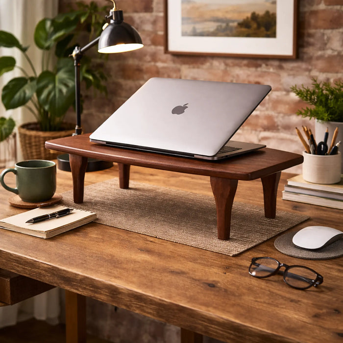 Ted Wooden Laptop Stand - Brown