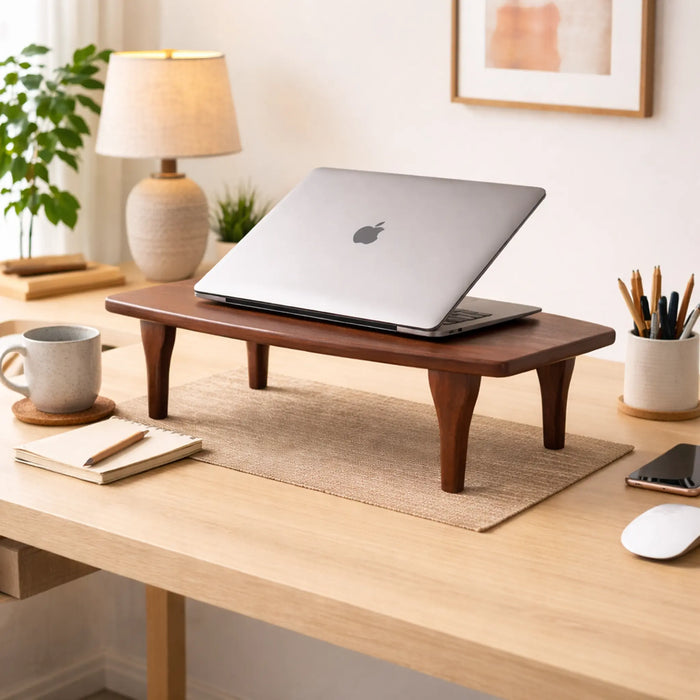 Ted Wooden Laptop Stand - Brown