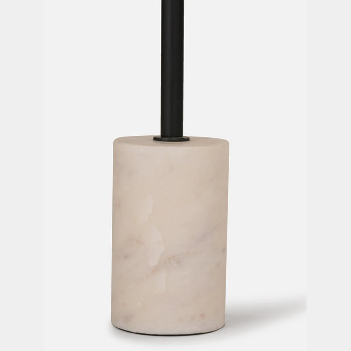 Terry Side Table With Marble Base - Black
