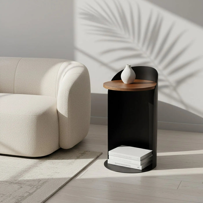 Tia Metal Side Table - Black