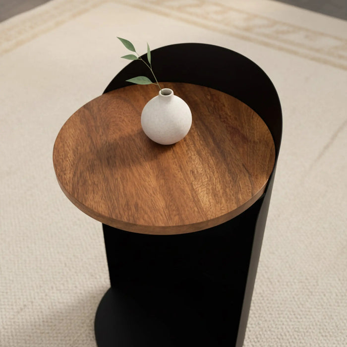 Tia Metal Side Table - Black